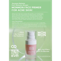 MONMON SKIN FACE PRIMER ACNE FOR SKIN / PRIMER KHUSUS KULIT BERJERAWAT ATAU SENSITIVE / BASE MAKE UP