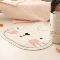【JEN】仿羊絨兔子地毯地墊120*140cm