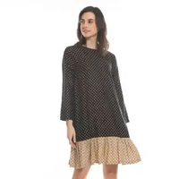 Adikusuma Tunik Wanita Motif Polkadot 222324111 - Hitam L