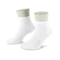 【NIKE 耐吉】短襪 Everyday Plus Cushioned Training 白綠 雙層襪 休閒襪 襪子(DH4058-105)