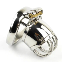Male Chastity Device 304 Stainless Steel Penis Cage Chastity Stealth Lock Cock Ring BDSM Adult Sex Toys For Men Chastity Belt