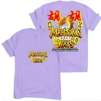 Kaos Atasan dewasa PRIA/WANITA T-shirt kaos katun Oblong Distro MOTIF MAHJONG WAYS2 Ungu XL