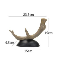 內地直送 - 鹿角红酒架树脂摆饰家居酒柜电视柜客厅动物酒架装饰品工艺礼品摆饰