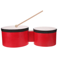 Drum Percussion Instruments for Kids Baby Bongos Drums Age 8-12 Wood Child