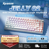 Xpanse X-Jelly02 82Keys Keyboard RGB Bluetooth/2.4G/USB-C LCD Hot-Swap Mechanical Keyboard Customize