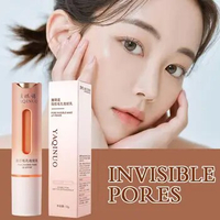 13g Invisible Pore Makeup Primer Cream Natural Cosmetics Face Moisturing Brighten Oil-Control Isolation M3R9