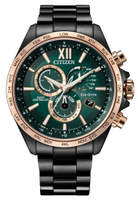 【CITIZEN 星辰】「中職先生」恰恰彭政閔廣告配戴款 亞洲限定款 榮耀風範光動能電波不鏽鋼腕錶(CB5956-89X)