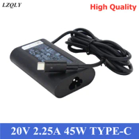 Laptop 45w Charger Type c USB-C AC Adapter for Dell Xps13 9300 7390 9380 9370 9365 9360 9350 9343 XPS12 9250 Power Supply