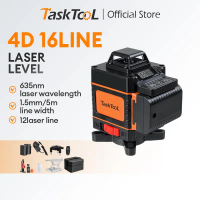 4D 16 /12 Line Laser Level 360° Adjustable Auto Leveling Measuring Tool Laser Level Laser Measuremen