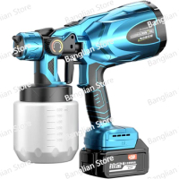 Electric Paint Spray Gun Divine Tool for Household Small Lithium-ion Spray Paint High Atomization Spray Pot