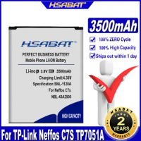 HSABAT NBL-43A2500 3500mAh Battery for TP-Link Neffos C7S TP7051A TP7051C Batteries