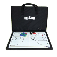 MOLTEN 籃球教練板-戰術板 雙面 磁性 籃球 SB0050 黑白