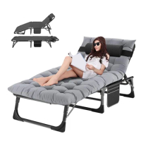 Chaise Lounge Chair,5 Positions Padded Outdoor Tanning Chair,Heavy Duty Portable Lounge Chair for Ou