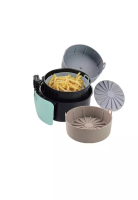 Maidronic Maidronic 16cm Reusable Air Fryer Silicone Basket Oven Silicone Basket - Grey