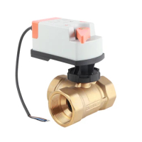2-inch DN50 three-way electric ball valve equipped with manual switch electric ball valve actuator