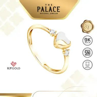 ILY GOLD Sugar Rush - Heart Ring / Cincin 12 White