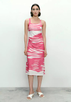 Urban Revivo Printed Sleeveless Skinny Dress