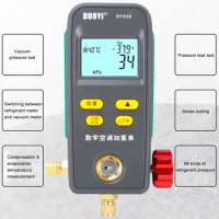 Refrigeration Digital Manifold Gauge Car Air Conditioner Pressure Temperature Electronic Manometer Gauge Tester for R134a R32