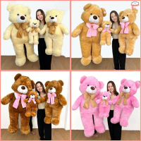 ตุ๊กตาหมีเท็ดดี้แบร์ teddy bear 60/100/150cm ตุ๊กตาหมียักษ์ ตุ๊กตาหมีขน ขนนุ่ม ตัวนิ่ม ดูในวีดีโอได้