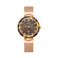 Jam Wanita Alexandre Christie AC2C07 Pasir Rantai Rose Coklat