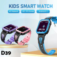 D39 Luxury 4G Kids Smart Watch SIM Card Call Voice Chat SOS GPS LBS WIFI Location Camera Alarm Smartwatch for IOS Android Kids