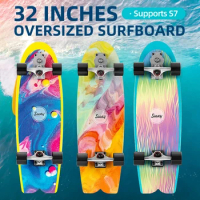 810x250x158mm Professional Carver Surf Land Skateboard Highly Smooth Maple Professional Land Surfboard Big Fish Board