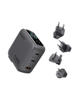 หัวชาร์จเร็ว GaN PA-B9U Nova PinS 100W 3 พอร์ต หน้าจอแสดงผลอัจฉริยะ รองรับ PD3.0 PPS2.0 สำหรับสมาร์ท
