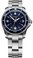 VICTORINOX 瑞士維氏 Maverick Large 潛水石英腕錶(VISA-241609)-34mm-藍面鋼帶【刷卡回饋 分期0利率】【APP下單4%點數回饋】