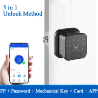 Indoor Sphere Fingerprint Lock Keypad Password Code Card Smart APP Mechanical Key Door Locks Safe Locker Digital Electric Locks