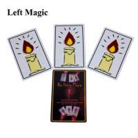 Fun Relighting Candles Cards Magic Tricks Re-Living Flame Card Close Up Street Magic Props Illusion Mentalism Comedy Accessories