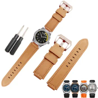 Genuine leather strap for L&amp;W Timex T2N720 T2N721 GSHOCK GST-B200 GST-B200D watchband lug end 24-16mm bracelet bands