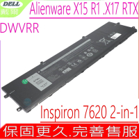 DELL DWVRR 電池適用 戴爾外星人 Alienware X15 R1 NAWX15R101 X17 RTX3080 P48E Inspiron 16 7620 2-in-1 NR6MH