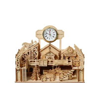 Teka-teki 3D stereo Kilang Santa teka-teki Memasang mainan DIY Idea teka-teki ﻿ ﻿ 3d  puzzle  kids