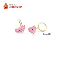 Anting Emas Mas Asli Model Toge Anak Miel J5 Ismoyo Pink