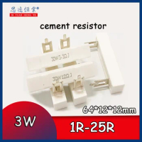 5pcs 30W cement resistance speaker divider stage speaker High power high frequency porcelain shell resistor 1R-25R