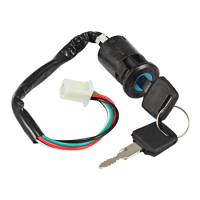 Universal Motorcycle Ignition Switch With 2 Keys 4 Wires For 50cc 250cc Scooters Dirt Bike Quad ATV