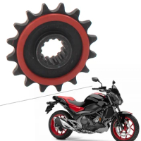 Motorbike 520 Pitch 16T Front Engine Fly Wheel Chain Sprockets For HONDA NC700 S/X NC700S 2012 2013 2014 2015 Rubber Cushioned