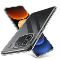 Transparent airbag Protective Case For vivo iQOO 12 12 Pro 5G Camera Lens Protect Shockproof Back Cover iqoo12 iqoo12 Pro Coque