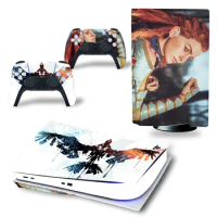 NEW GAME Fighter GAME Horizon PS5 Skin Sticker Vinyl PS5 Disk Skin Sticker digital decal Cover for PS5 Console and Controls