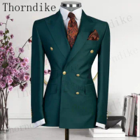 Thorndike Solid Color Suit Coat Business Casual Blazer Jacket Coat Wedding For Men High Quality Men's Blazer Slim Fit