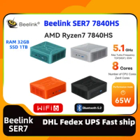 Beelink SER7 AMD Ryzen7 7840HS TDP 65W 5.1GHZ gaming mini pc office gamer 32G 1T DDR5 dp 4K display Desktop beelink SER7 mini pc