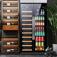 508L commercial appliances refrigerator wooden shelves wine chiller wine cellar wine cooler for sale