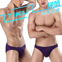 【TIKU 梯酷】超彈貼身三角男內褲 紫色(TP1691)