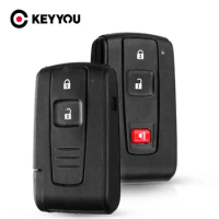 KEYYOU 2/3 Buttons For Toyota Prius 2004 2005 2006 2007 2008 2009 Corolla Verso Camry Key Cover Smart Remote Car Key Shell Case