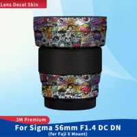 For Sigma 56mm F1.4 DC DN for Fuji X Mount Decal Skin Vinyl Wrap Film Camera Lens Body Protective Sticker Protector Coat