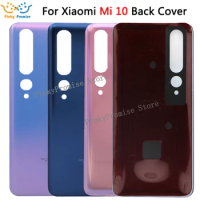 for Xiaomi Mi 10 Battery Back Cover Rear Housing Door for Mi 10 Glass Back Cover Replacement Repair Parts For mi10 battery door