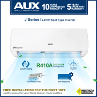 Five year warranty AUX Aircon - 2.0 HP J-Series Split Type Inverter