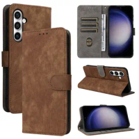 50pcs/lot For Galaxy S23 Ultra/Plus Frosting Series Leather Case With Rfid Blocking For Samsung Galaxy S22 Ultra/Plus S21 Ultra