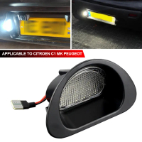 Car LED License Plate Light Number Plate Lamp For Peugeot 107 05-14 Canbus For Citroen C1 MK I 05-13