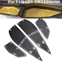 Motorcycle For YAMAHA XMAX 250 XMAX 300 2017-2021 Footrest Pedals pedals Footrest MATS Pedals Aluminum alloy reinforced foot pad